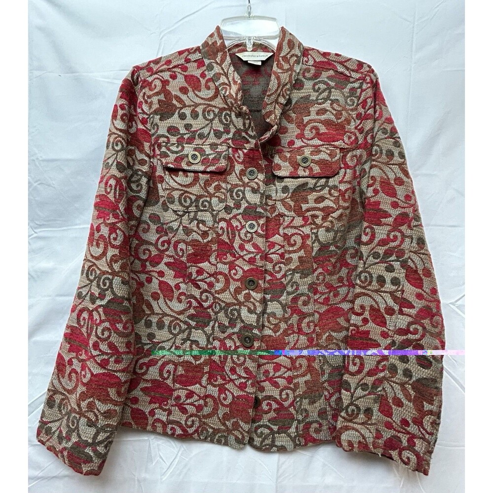 Christopher & Banks Women’s Tapestry Jacket – Size M Autumn Fall Cottagecore